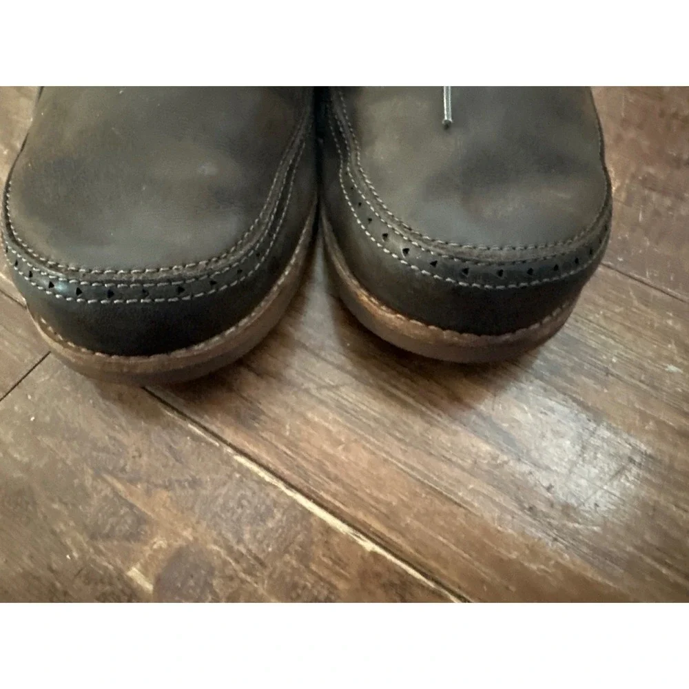 OluKai‎ Honolulu Lace Men's Dark Brown Leather Chukka Boots US M9 EUR 42